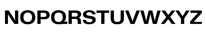 KMRWaldenburgUpright SemiExtendedBold Instance Font UPPERCASE