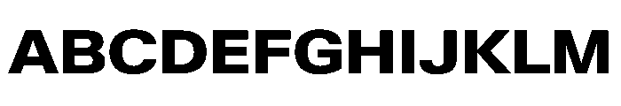 KMRWaldenburgUpright SemiExtendedHeavy Instance Font UPPERCASE