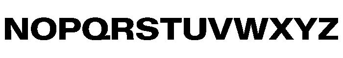KMRWaldenburgUpright SemiExtendedHeavy Instance Font UPPERCASE