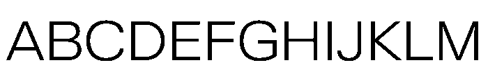 KMRWaldenburgUpright SemiExtendedLight Instance Font UPPERCASE