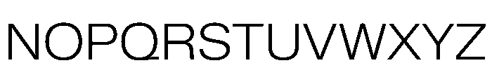 KMRWaldenburgUpright SemiExtendedLight Instance Font UPPERCASE
