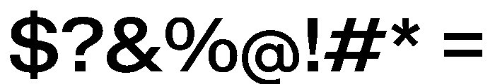 KMRWaldenburgUpright SemiExtendedMedium Instance Font OTHER CHARS