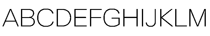 KMRWaldenburgUpright SemiExtendedThin Instance Font UPPERCASE