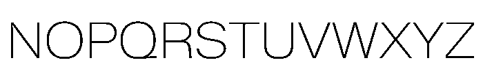 KMRWaldenburgUpright SemiExtendedThin Instance Font UPPERCASE