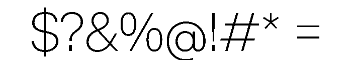 KMRWaldenburgUpright Thin Instance Font OTHER CHARS