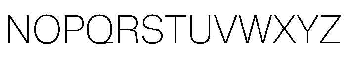 KMRWaldenburgUpright Thin Instance Font UPPERCASE
