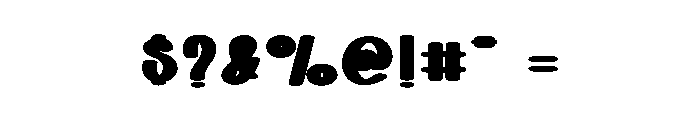 Knight Bold Font OTHER CHARS