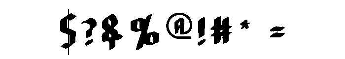 Knights Font OTHER CHARS