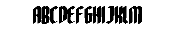 Knights Font UPPERCASE