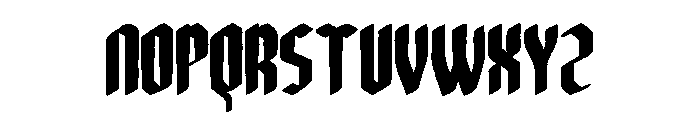 Knights Font UPPERCASE