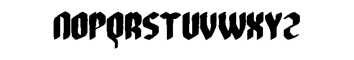 Knights Font LOWERCASE