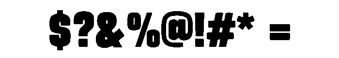 Knock Titan Font OTHER CHARS