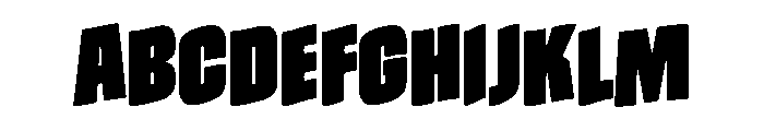Knock Titan Font UPPERCASE