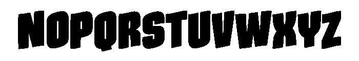 Knock Titan Font UPPERCASE