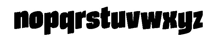 Knock Titan Font LOWERCASE