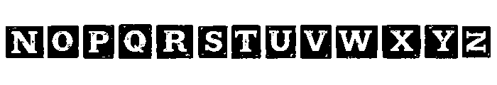 KnockBlock Font LOWERCASE