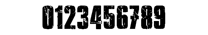 Knockout Grunge Regular Font OTHER CHARS