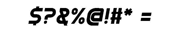 Knockout Italic Font OTHER CHARS