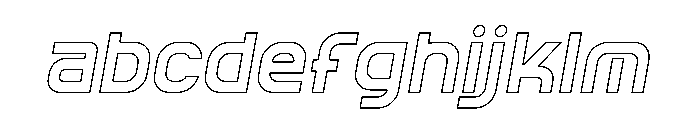 Knockout Line Italic FONT