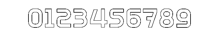Knockout Line Font OTHER CHARS