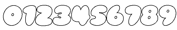 Knopie Outline Regular Font OTHER CHARS