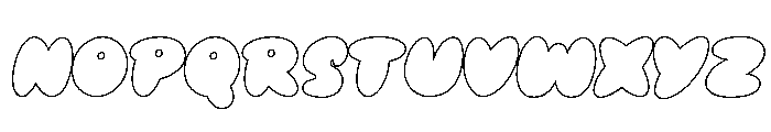 Knopie Outline Regular Font UPPERCASE