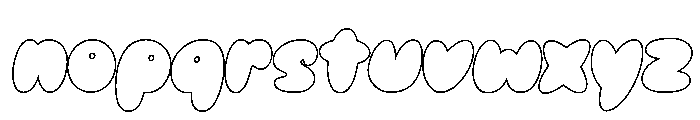 Knopie Outline Regular Font LOWERCASE