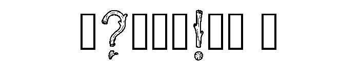 Knots Regular Font OTHER CHARS
