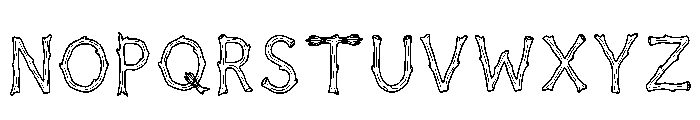 Knots Regular Font LOWERCASE