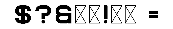 Knowhere Regular Font OTHER CHARS