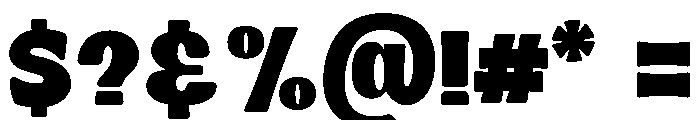Knox Blast Bold Font OTHER CHARS