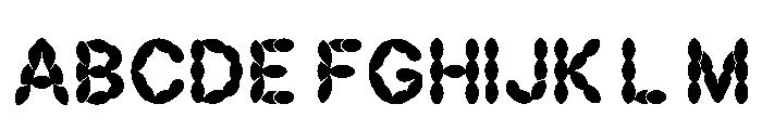 Knurled Regular Font UPPERCASE