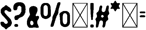 KNOCKOUT Regular otf (400) Font OTHER CHARS