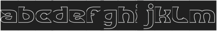 KNOWLEDGE-Hollow-Inverse otf (400) Font LOWERCASE