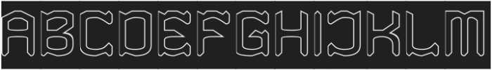 Knighthood-Hollow-Inverse otf (400) Font UPPERCASE