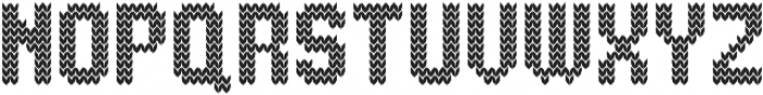 Knitted Normal otf (400) Font UPPERCASE