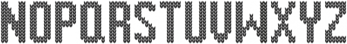 Knitted Tall otf (400) Font UPPERCASE
