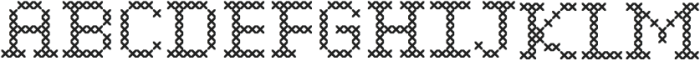 Knitting Font Regular otf (400) Font LOWERCASE