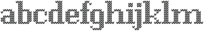 Knitto Font Regular otf (400) Font LOWERCASE
