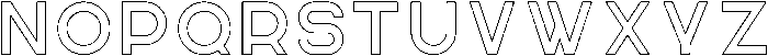 Knowhere Outline otf (400) Font UPPERCASE