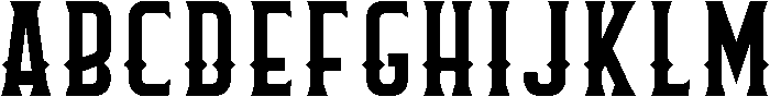 Knox Outline Outline otf (400) Font UPPERCASE