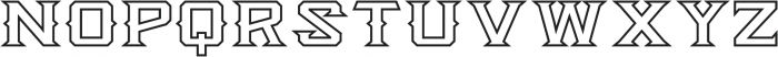 Knox Serif Outline Serif O otf (400) Font UPPERCASE