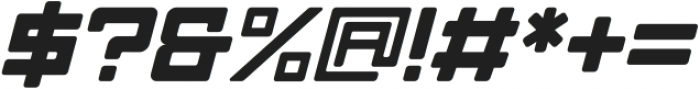 Knoxx Italic otf (400) Font OTHER CHARS