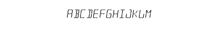Knockout LCD Font LOWERCASE