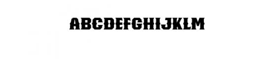 Knucklehead Slab-Bold  Font LOWERCASE