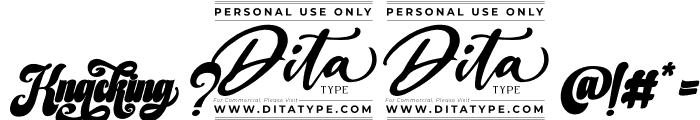 Knacking Personal Use Font OTHER CHARS
