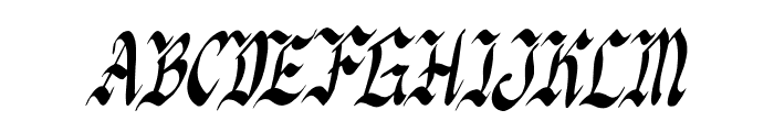 Knight Jacker Italic Font UPPERCASE