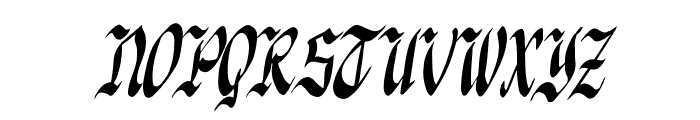 Knight Jacker Italic Font UPPERCASE