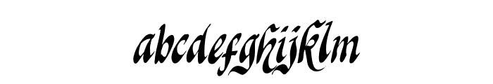 Knight Jacker Italic Font LOWERCASE