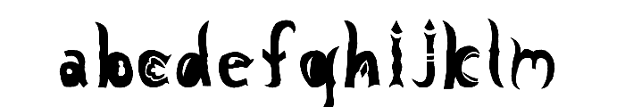 Knight Nifty 9 Font LOWERCASE